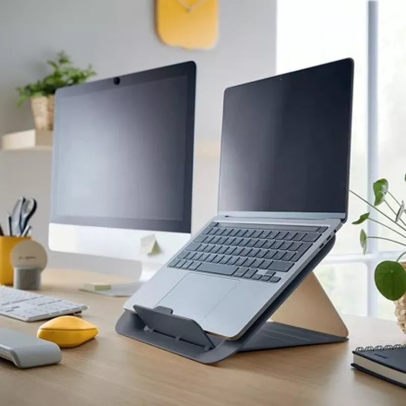 Leitz Ergo Cosy Adjustable Laptop Stand, 80% recycled plastic