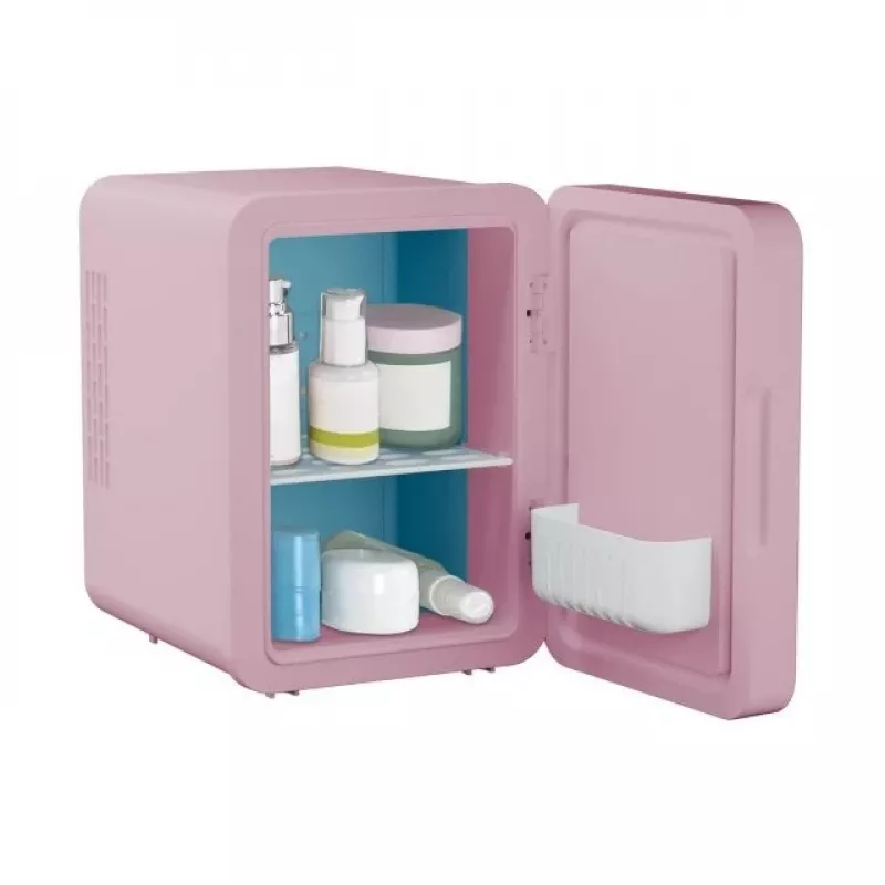 Mini fridge with LED makeup mirror Elle ESDAFX04PUEU 4 L, purple