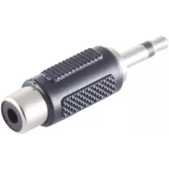 ShiverPeaks BS57030 Wire Connector 3.5 mm Black Stainless Steel Male/Female