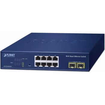 Managed Switch PLANET 8-Port 10/100/1000T + 2-Port L2 Gigabit Ethernet