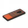 Smartphone case man and wood for Galaxy S9 — brown check with black trim