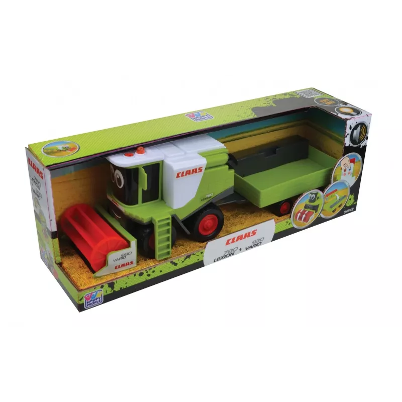 Toy combine harvester MALIK Happy People 34542 with detachable trailer