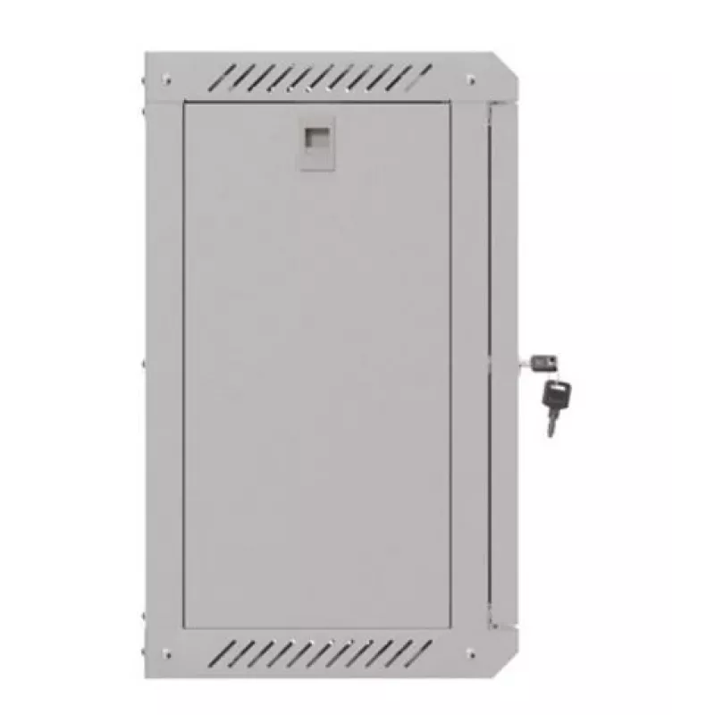 Lanberg WF11-3309-10S 9U Wall-Mount Rack Cabinet 10 inch 300x300 Grey Glass Door