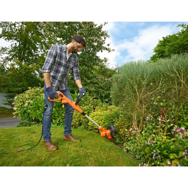 Black & Decker BESTA525-QS, Grass Trimmer, 25 cm, Nylonschnur, D-Schlaufengriff, 1,6 mm, 10 m