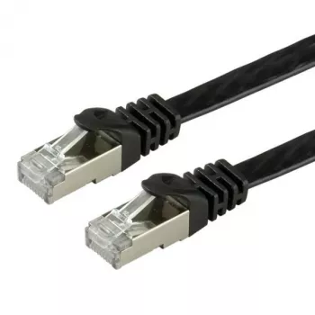 VALUE - Patch-Cable - RJ-45 (M) to RJ-45 (M) - 1 m - FTP - CAT 6a - Halogen-Free, Moulded, Stranded, Flat - Black (21.99.0831)