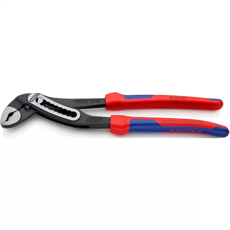 KNIPEX 88 02 300 - Groove and spring pliers - 7 cm - 6 cm - Steel - Plastic - Blue/Red