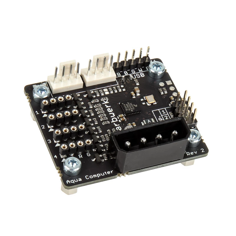 Lighting LED controller Aqua-Computer farbwerk USB — 12 V, 2.5 A, black