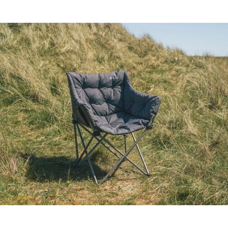 Camping chair Outwell 470474 — 4-leg folding chair, maximum load 150 kg, Black/Grey