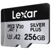 Memory card microSD 256GB C10 A2 U3 V30 205/150MB/s Silver Plus