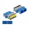 Optical Fiber Coupler DeLOCK 86893 SC Duplex Female to SC Duplex Female Blue