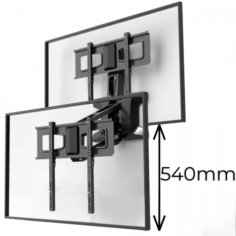 Wall mount bracket MACLEAN MC-891 for TV VESA 600x400, tiltable, height adjustable, max load 35 kg