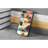 Protective phone case iKins for Apple iPhone 8/7 — mosaic pattern, black