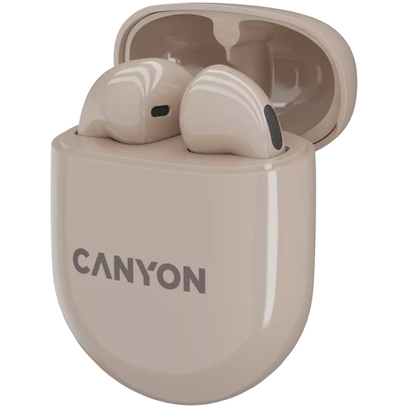 Canyon Bluetooth Headset TWS-6 Gaming Mode/BT 5.3 beige retail (CNS-TWS6BE)