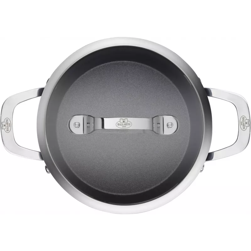 BALLARINI Alba pot with lid titanium 2.7 L ALBG2LD.20D