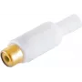 Cinch (RCA) connector ShiverPeaks 51500-WG with gold-plated contacts