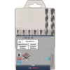 Drill bit set Bosch PRO HEX-5 2608707005 — sizes 4×100, 5×100, 6×100, 8×150 mm
