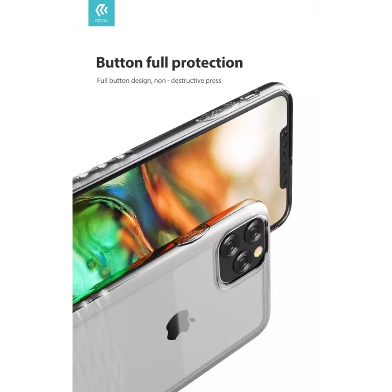 Smartphone case Devia Ocean2 series for iPhone 11 Pro Max, clear, protective transparent cover