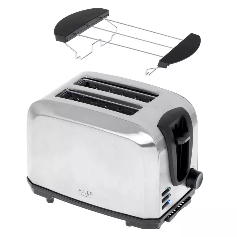 Toaster Adler AD 3222 2 slice 1000 W Silver