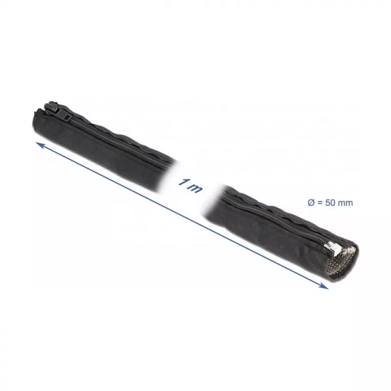 EMI Shielding Braided Sleeve DeLOCK 20849 1m x 50mm Black