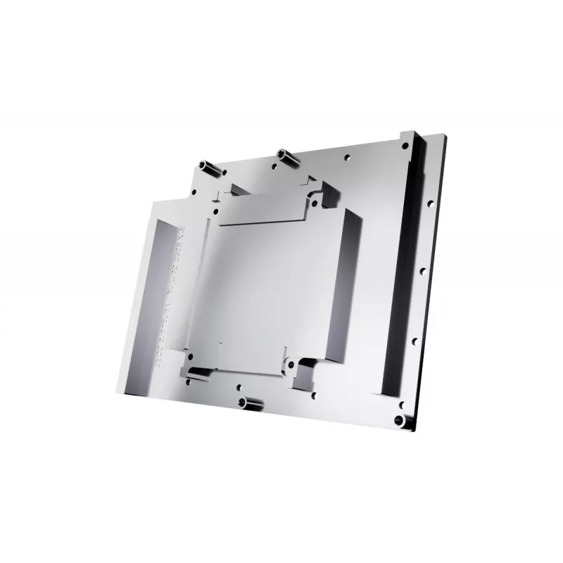 Backplate Alphacool 10268 Acrylic Aluminium Chrome Copper Nylon Black 160.8mm