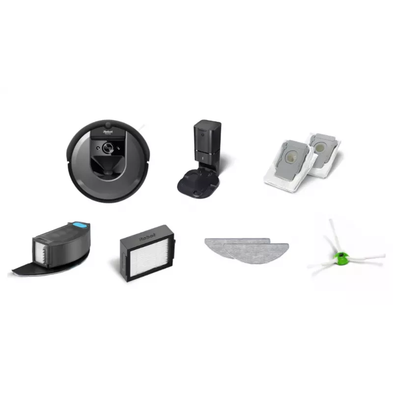 Robot Vacuum Cleaner iRobot Combo i8+ Bagless Black