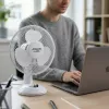 Adler | AD 7302 | Desk Fan | White | Diameter 23 cm | Number of speeds 2 | Oscillation | 60 W | No