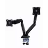 Monitor mount stand GEMBIRD MA-DA2-03 for up to 35 inch screens, clamp, VESA 75x75–100x100, 20 kg, black, dual-display