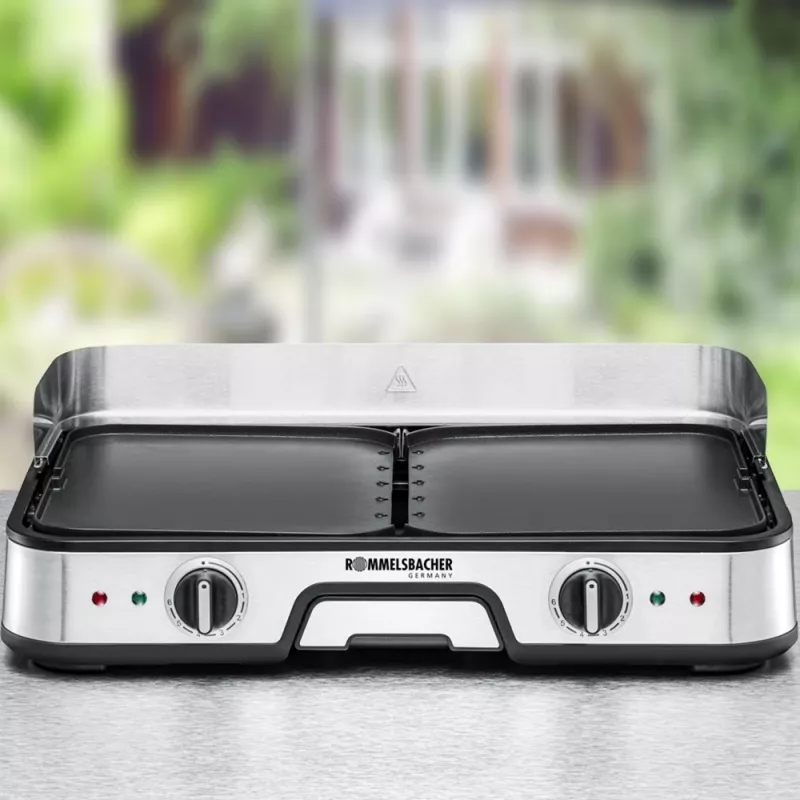 ROMMELSBACHER BBQ 2025, 2000 W, 230 V, 520 mm, 360 mm, 145 mm, 5,2 kg