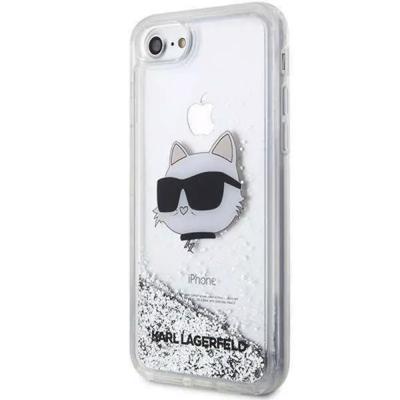 Karl Lagerfeld | Original Case IPHONE SE 2022/SE 2020/7/8 Karl Lagerfeld Hardcase Glitter Choupette Head (KLHCI8LNCHCS)