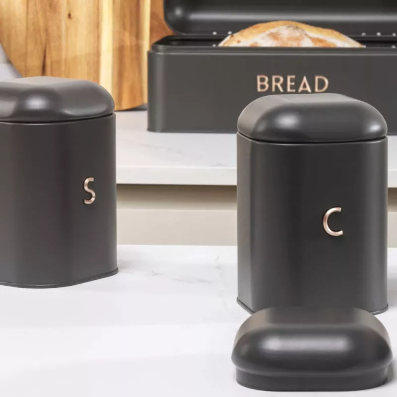 Canister set Salter BW13729EU7 3-piece charcoal - airtight kitchen storage containers