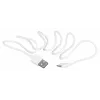 USB cable SAVIO CL-123 USB 2.0, USB A to Micro-USB B, 1 m, white