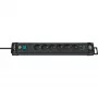 Brennenstuhl 1951160602 Extension Cable 3 m 6 AC-Outputs Indoor Black (1951160602)
