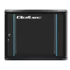 Qoltec 54466 9U 19 inch Open Frame Rack Cabinet, 60 kg Load Capacity, Black