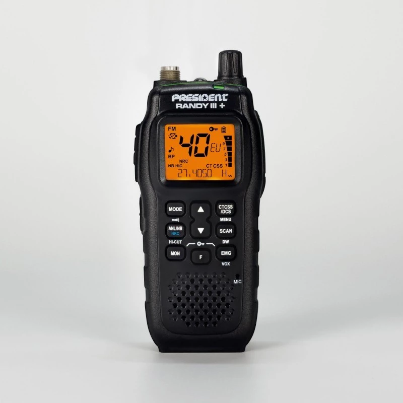 President Randy III Plus ASC AM/FM CB Portable Radio Black