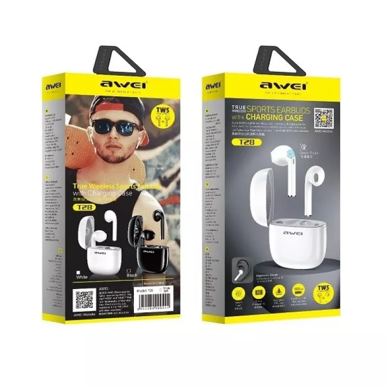 Earphones Awei T28 TWS+docking Black