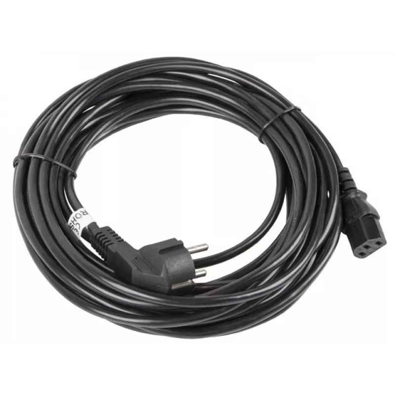 Lanberg CA-C13C-11CC-0100-BK power cable Black 10 m C13 coupler CEE7/7