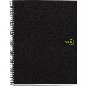 Miquelrius Notepad Polyproylen Rec. A4 80 Sheets black (Freight Delivery)