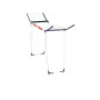 Clothes horse Leifheit Pegasus 180 Maxx Winged — floor-standing drying rack, 18 m drying space, adjustable height 1080–1280 mm, 550×1100×1280 mm, blue/white