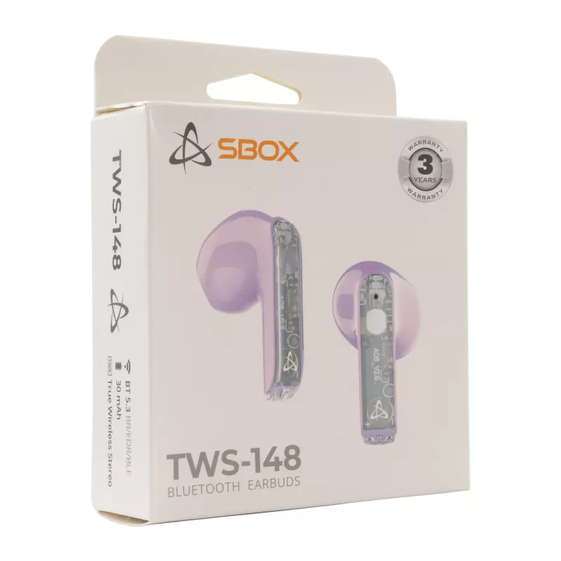 Headphones SBOX EB-TWS148 Purple