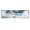 Curved monitor Arozzi Nova 49 inch (124.5 cm) Dual QHD 5120×1440 LED VA, 32:9, 4 ms, USB hub, speakers, white