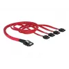 Delock - SATA- / SAS-Cable - 4-Lane - SATA (W) to 36 PIN 4iMini MultiLane (M) - 50 cm (83057)