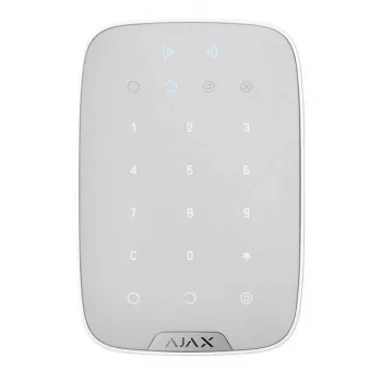 Wireless keypad Ajax WRL/PLUS WHITE — model 38253, wall-mounted access control keypad
