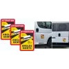 Vehicle warning marking IWH 097610 — set of 3 reflective panels for roadside visibility