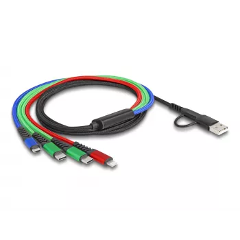 USB cable DeLOCK 87035 1.2 m USB 2.0 USB A USB C Micro USB-B Lightning