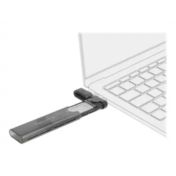SSD enclosure DeLOCK 42635 Black M.2