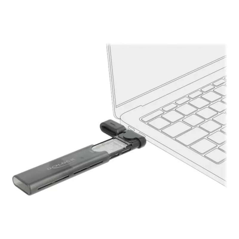 SSD enclosure DeLOCK 42635 Black M.2