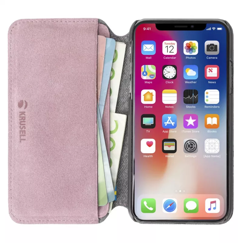 Folio Case Krusell Broby 4 Card SlimWallet iPhone XS Max