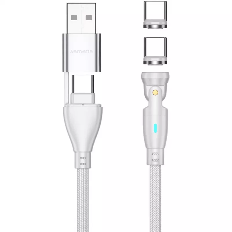 USB cable 4smarts 541236 USB 2.0 1.8 m USB C White