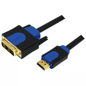 Video Cable Adapter LogiLink CHB3102 2m HDMI DVI-D Black Blue