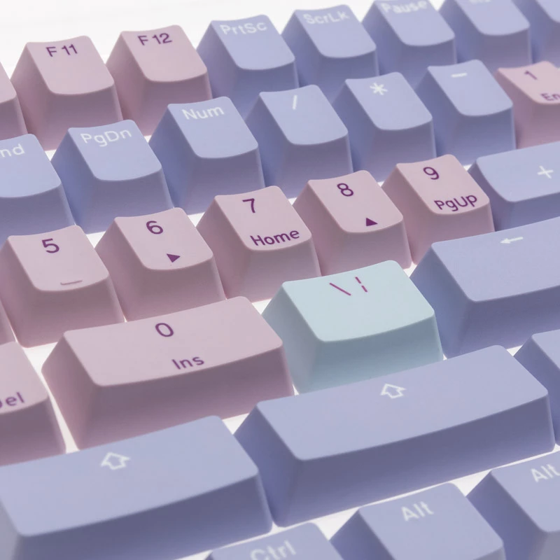 Keycap set Ducky Macaron PBT Doubleshot 133-key for mechanical keyboards, Ducky DCA132-USMACOEPD1